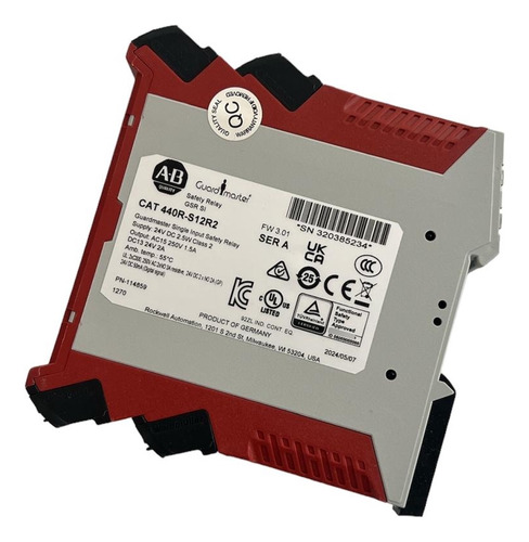 Guardamaster Single Input Relé S. 440r-s12r2 Allen Bradley