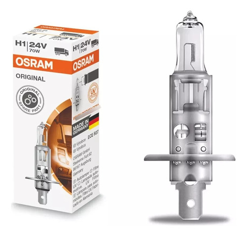 Lâmpada Halógena Osram Standard H1 3200k 70w 24v Caminhão