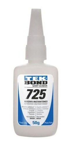 Cola Instantânea 725 50g Tekbond Bico Antientupimento