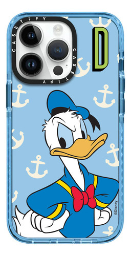 Case iPhone 12 Mini Pato Donald Azul Transparente