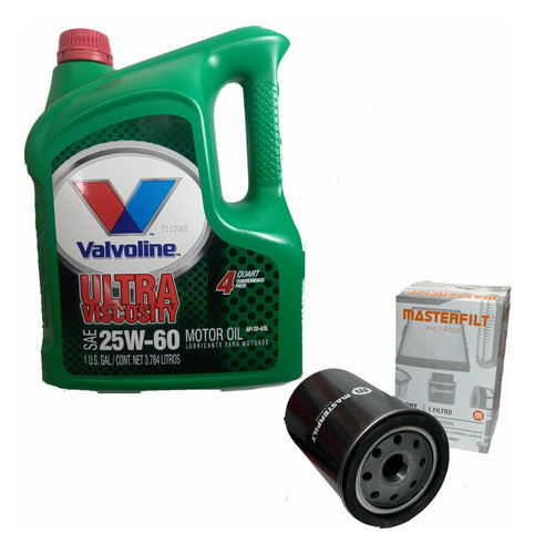 Kit De Filtro De Aceite Vw Senda Gacel 1.6 + 25w60 X 4lt