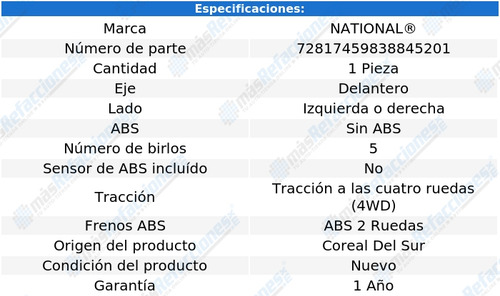 Maza Del Izquierda O Derecha Ram 1500 00 Al 01 National