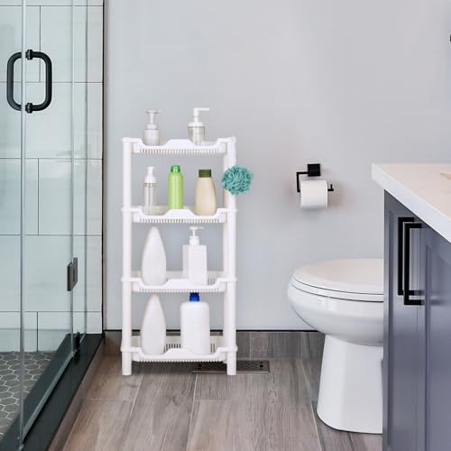 Elyken 4 Tier Shower Caddy Organizer Shelf Standing, 15.8 X