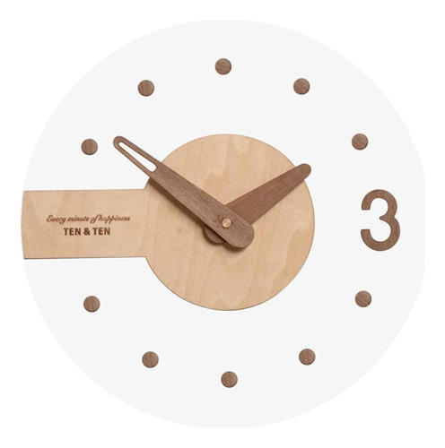 Relojes Minimalistas Modernos Con Manecillas De Madera Sin