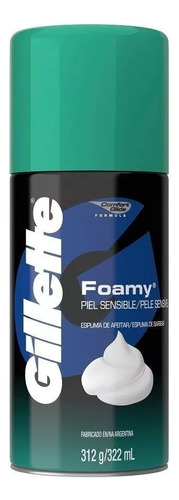 Gillette Foamy Mentol Espuma De Afeitar X312 Gr