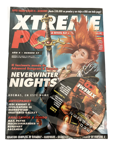 Revista Gamer: Xtreme Pc - Neverwinter Night. Incluye Cd
