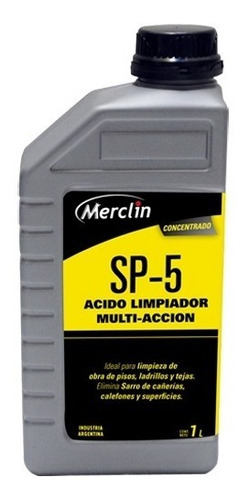 Imagen 1 de 2 de Limpiador Acido Muriatico Piscina-ladrillo-piso Sp5 1 Lt