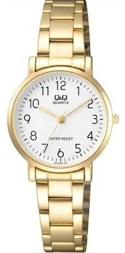 Reloj Q&q Qyq Q979j004y Casual Acero Mujer Dama + Estuche