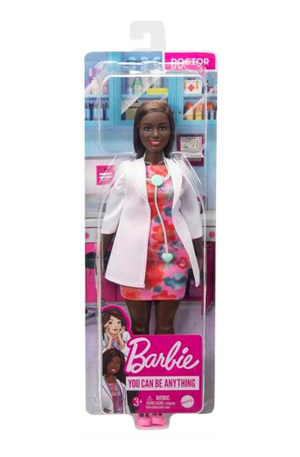 Barbie Profesiones Muñeca Doctora Morena