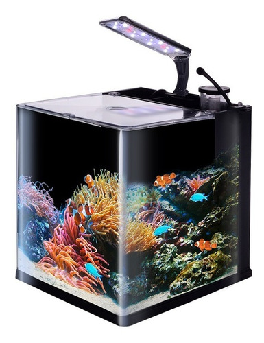Imagen 1 de 7 de Acuario Marino Equipado Chico Para Peces Agua Salada 18 Lts