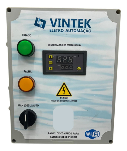 Quadro Comando Wifi Completo Aquecedor 10kw + Bomba