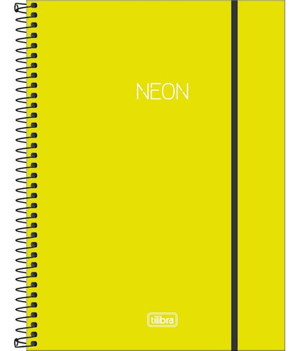 Caderno Espiral Univ. 1 Matéria Neon Verde 80 Folhas