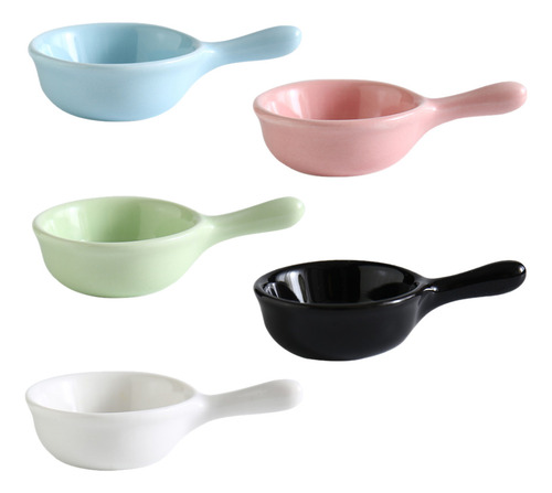 Plato De Condimentos Con Asa Simple, 5 Unidades