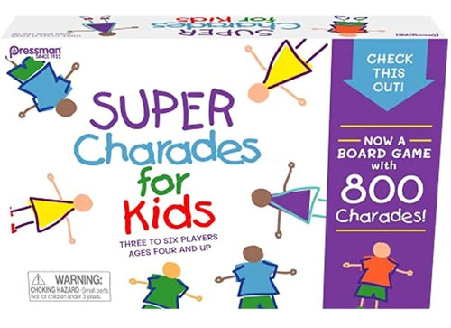 Super Charades For Kids Board Game - El Juego Familiar 'no R