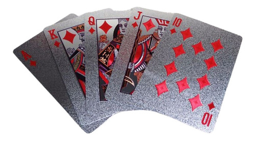 Cartas Remis Baraja Doradas Plateadas Poker Durable Flexible