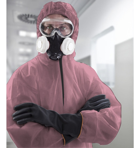 Traje De Protección Unisex Overol Quirúrgico Lavable Palo De Rosa Mediano