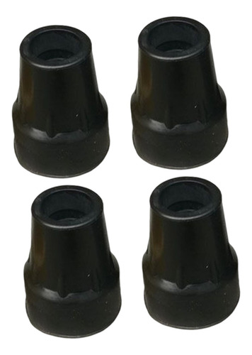 4 X 4 Piezas De Repuesto De Puntas De Bastón De Goma De 7/8