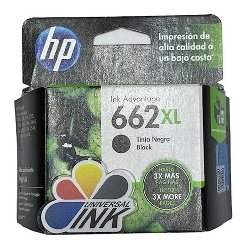 Cartucho Hp 662xl Negro Original