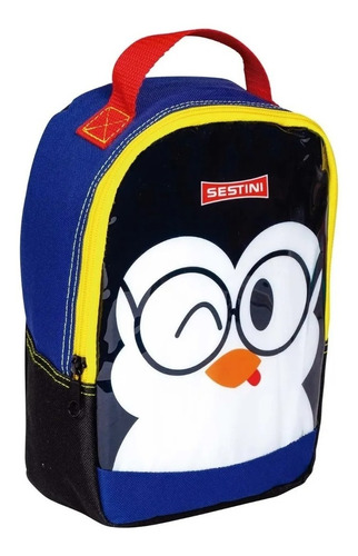 Lancheira Bolsa Mão Térmica Infantil Escolar Meninos Pinguim