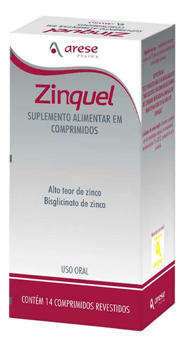 Kit Arese Pharma Zinquel Com 3 Caixas De 14 Comprimidos Cada