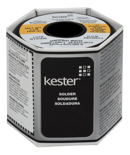 Estaño Kester  63/37 Rollo 1 Libra 24-6337-0027