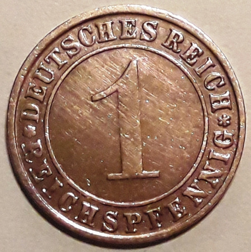 Alemania Moneda De Bronce Del Año 1924 - 1 Rentenpfennig