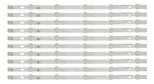 Kit 10 Barras Led Compatível Com 47ln5460 Novas Alumínio