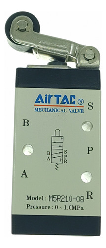 Valvula Direccional De Rodillo Neumátic 5/2 Airtac M5r210-08