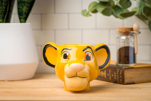 Taza Esculpida 3d El Rey León Simba Rey De La Selva