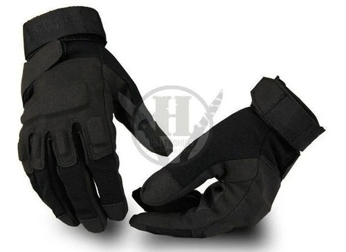 Guantes Tacticos Blackhawk Dedo Completo Negro Tiro Moto Pro