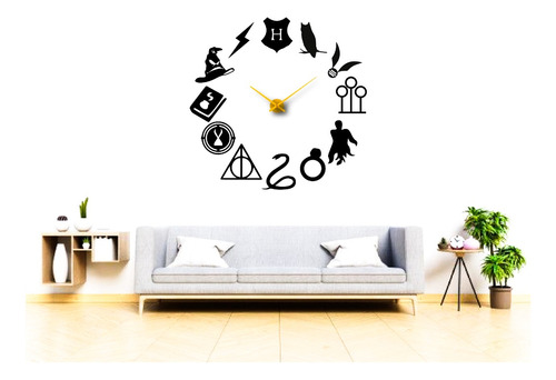 Reloj De Pared Gigante Diseño Harry Potter Marca Zima 
