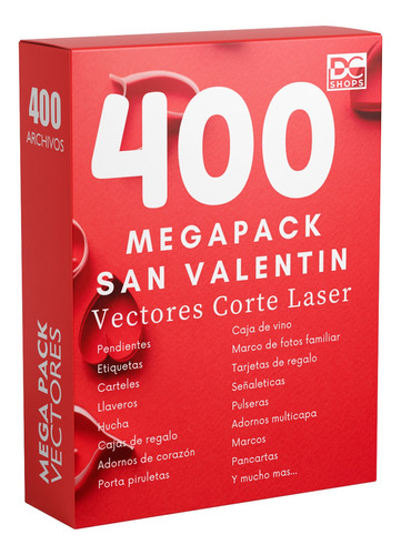 Super Pack San Valentin 400 Archivos Vectores Corte Laser