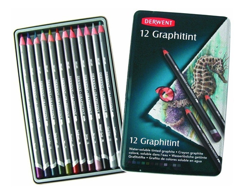 Lápices De Colores Graphitint-acuarelables Derwent X 12 Uni