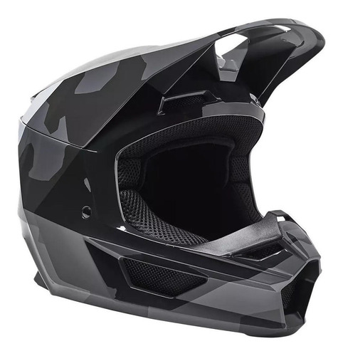 Casco Moto Niño V1 Bknr Camo Negro Fox