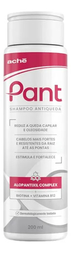 Pant Shampoo Antiqueda 200ml Reduz Queda Capilar Oleosidade