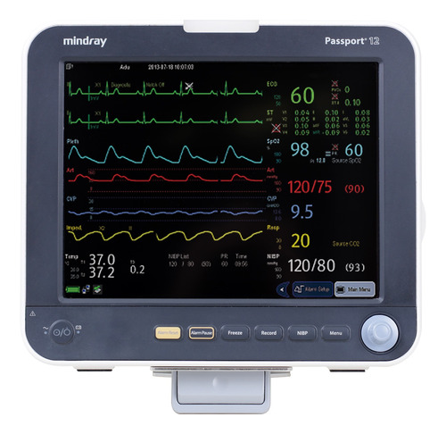 New Mindray Passport 12 Patient Monitor Ekg Nibp Masimo Spo2