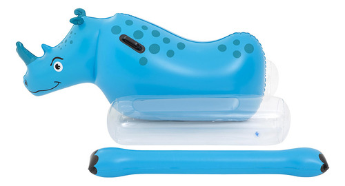 Juego Inflable Infantil Para Albercas Rinoceronte Rumble Color Multicolor
