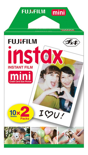 Papel Fotográfico Fuji Instax Mini 6,2x4,6cm Fuji Film 20 Un