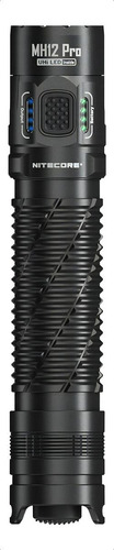 Linterna táctica Nitecore Mh12 Pro 3300 lúmenes Batería 5300 mah Alcance máximo 505 metros luz blanca