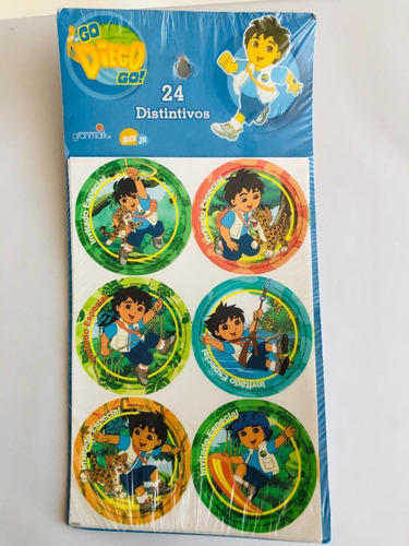 Distintivos - Stickers - Go Diego Go 24 Pzas
