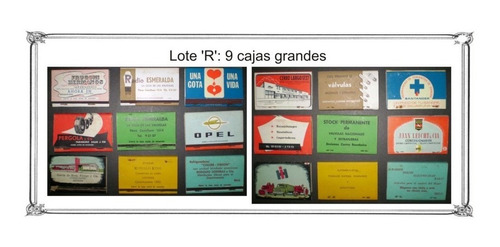 Eb+ Lote R De Fósforos Promocionales