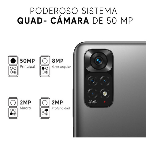 Imagen 4 de 10 de Celular Xiaomi Redmi Note 11 128gb 4gb Ram + Regalo