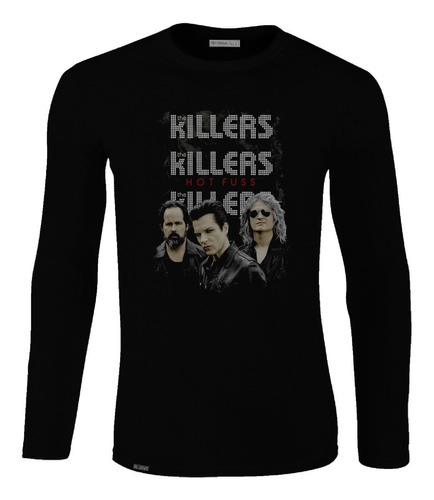 Camiseta Manga Larga The Killers Banda Rock Poster Luces Lbo