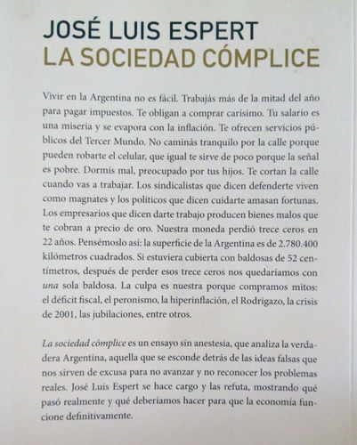La Sociedad Cómplice. José Luis Espert