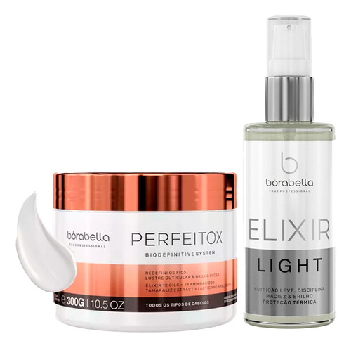 Kit Perfeitox Alinhamento E Óleo Capilar Light Bórabella