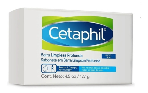 Imagen 2 de 3 de Cetaphil 1 Pza. Jabon Barra Limpieza Profunda 127grs