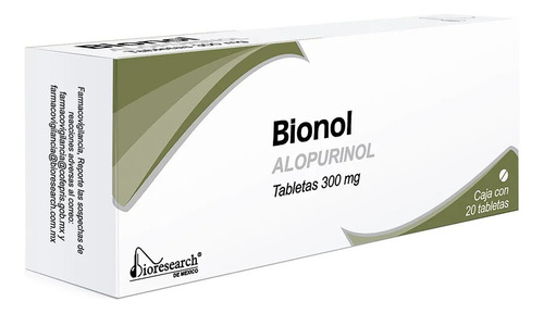 Bionol 300mg Tabletas Con 20 Alopurinol