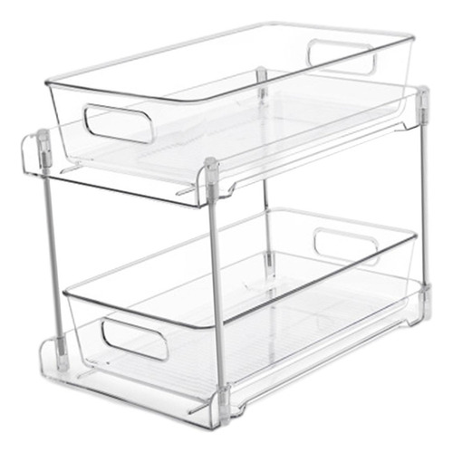 Organizador Transparente Multiusos Con Divisores, 1 Pc