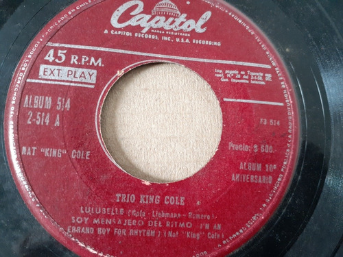 Vinilo Ep Trio King Cole Soy Mensajero Del (m79