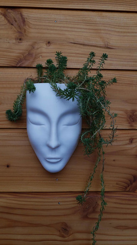 Maceta Rostro Mujer 25 Cm